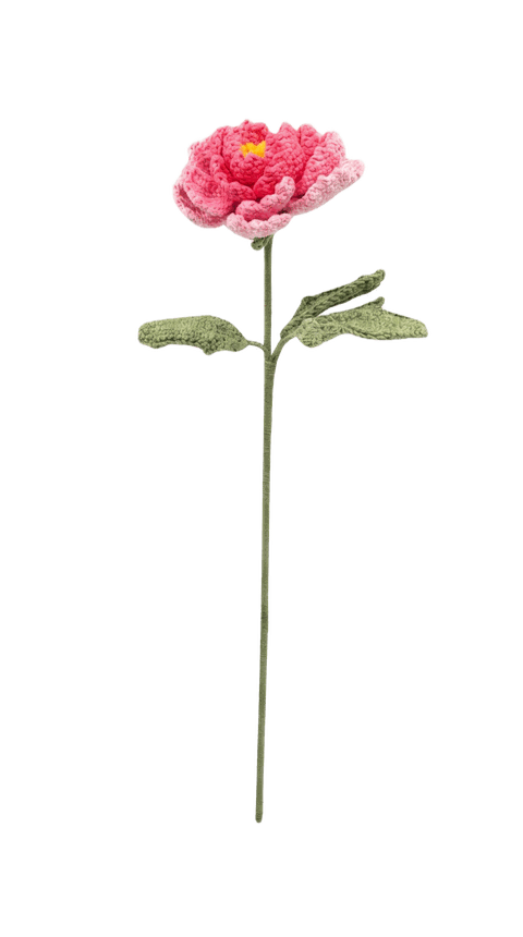 Rosa — gehäkelte Blume