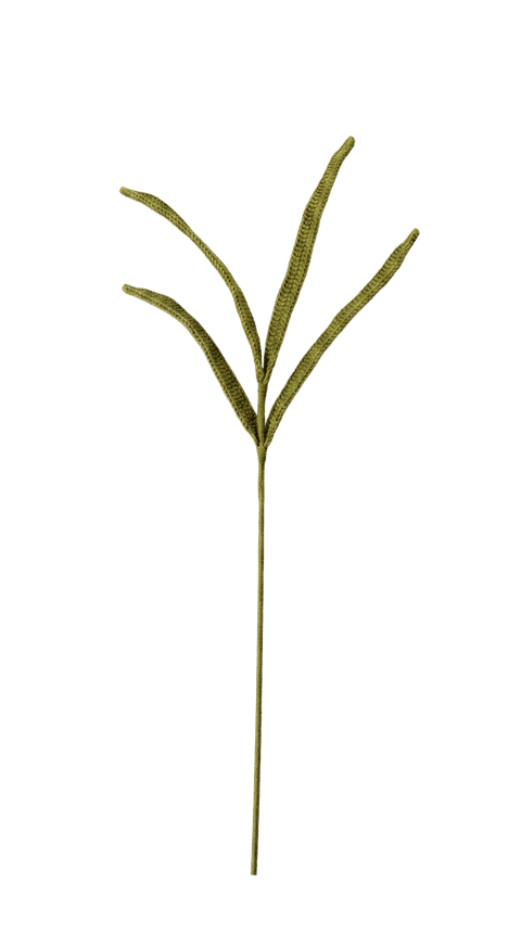 Grün — gehäkelte Blume