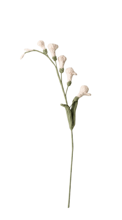 Weiss — gehäkelte Blume