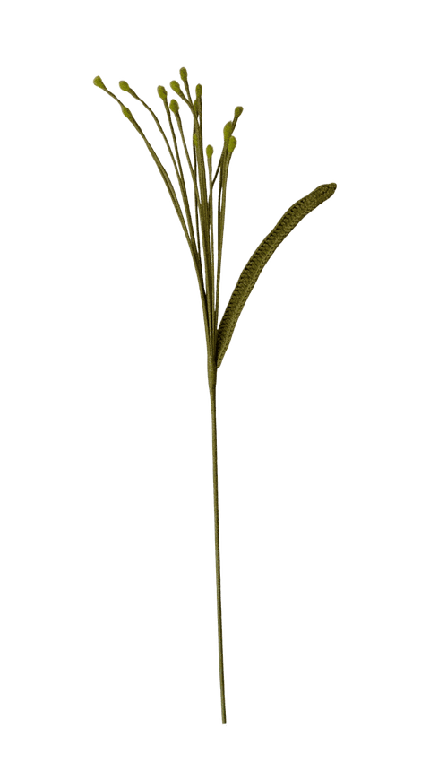 Dunkelgrün — gehäkelte Blume